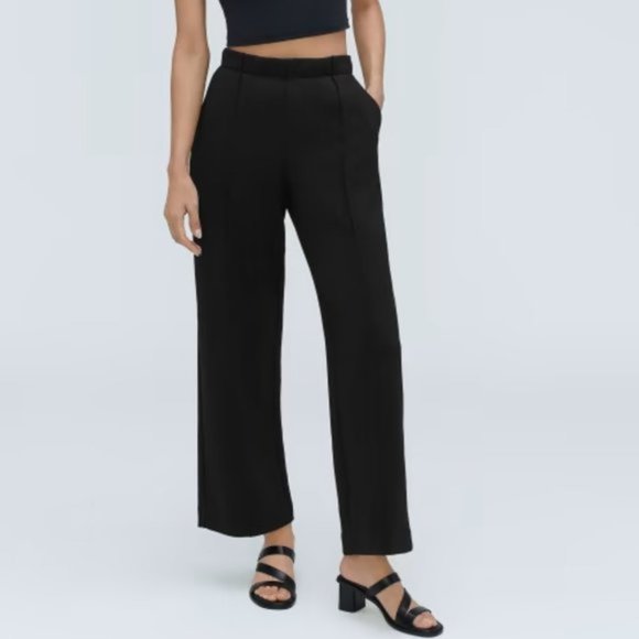 Everlane Pants - Everlane The Wide Leg Dream High Rise Pant Black
